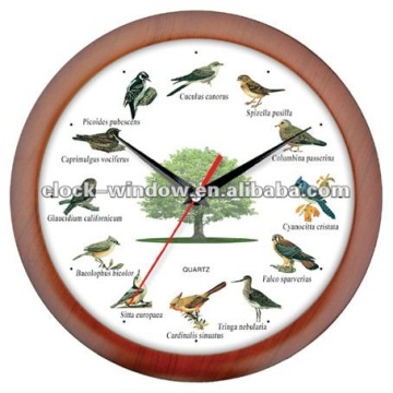 Promotion Bird Music Wall Clock