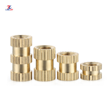 OEM kuningan tembaga knurled thread insert nut