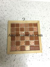 black plastics mosaic display card wood floor mosaic tile sample display book