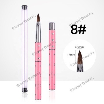 Private Label Nail Art Brushes: Kolinsky Sable Hair Gel Nail Polish Brushes