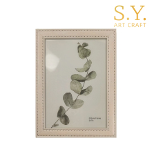 Pink Stitched Edge PS Picture Frame