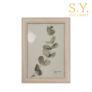 Pink Stitched Edge PS Picture Frame