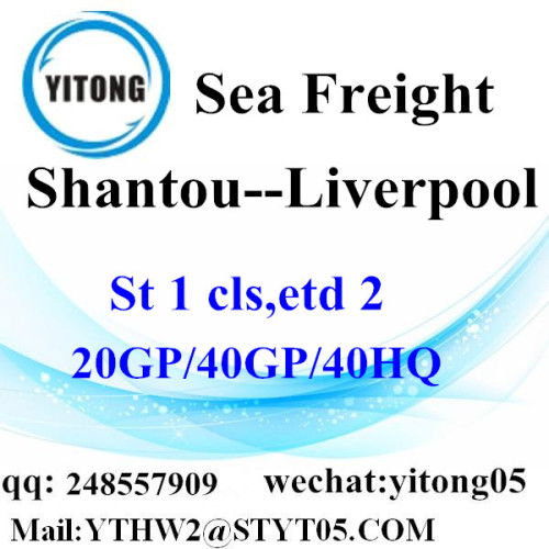 International Shipping Service From Shantou to Liverpool