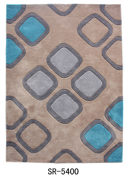 Polyester hand tufted carpet 