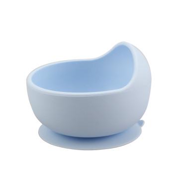 Whole silicone suction base baby bowl set