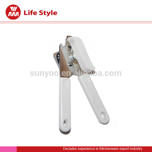 multi functional manual can opener with rubber handle