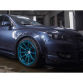 Super Helos Gloss Black Black Blue Wing Vinyl