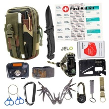 33-in-1 Outdoor Emergency Survival Kit: Wilderness SOS Tactical Bag