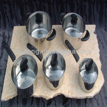 stainless steel cookware set/8 pcs cookware set