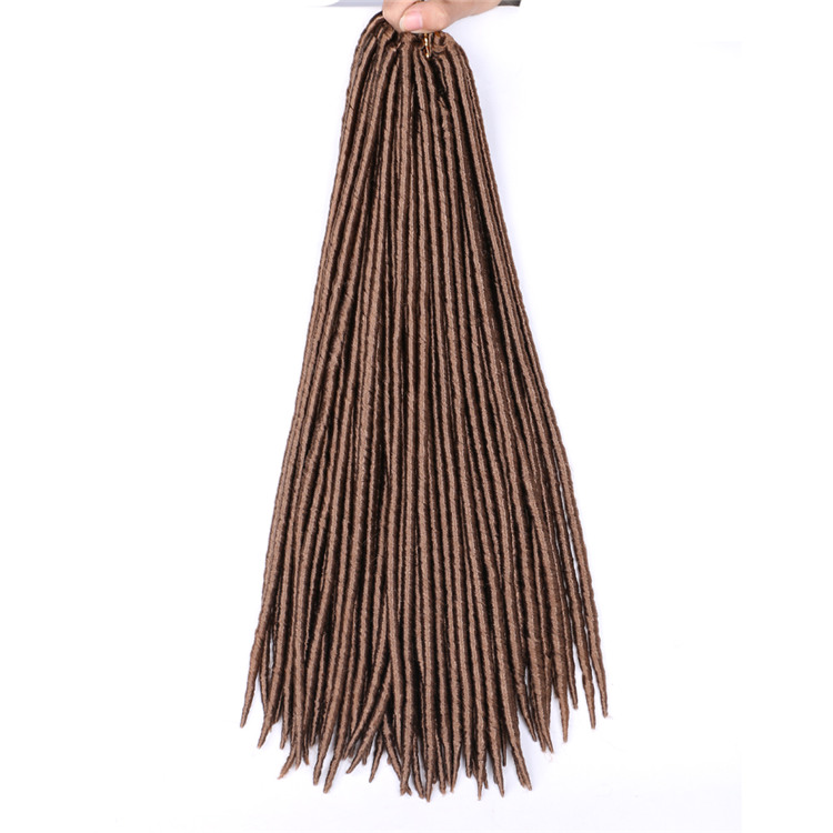 Pre loop Ringlet Faux Locs Crochet Soft Dreadlock Straight Synthetic Hair Extension 18inch Wholesale