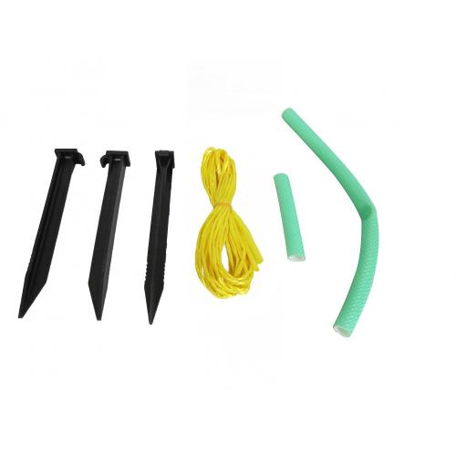 Kit de support de piquet d&#39;arbre Pieu en plastique noir