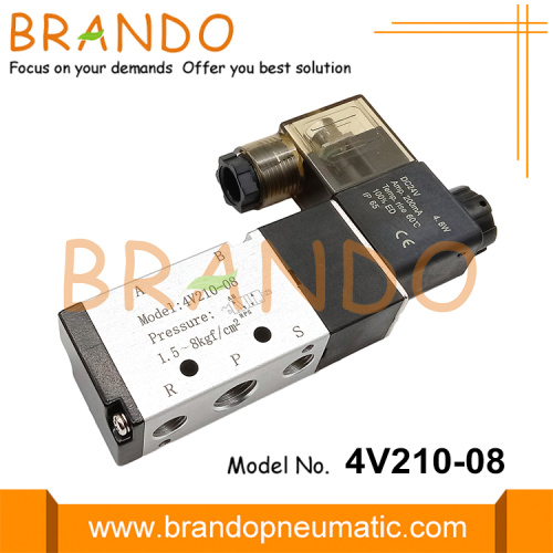 4V210-08 DC24V pneumatische elektrische magneetventiel 1/4 inch