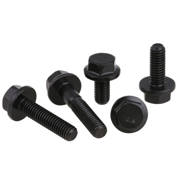 High Quality Customizable DIN6921 Black Flange Bolts with High Strength Galvanizing - Hexagon Head Flange Bolts
