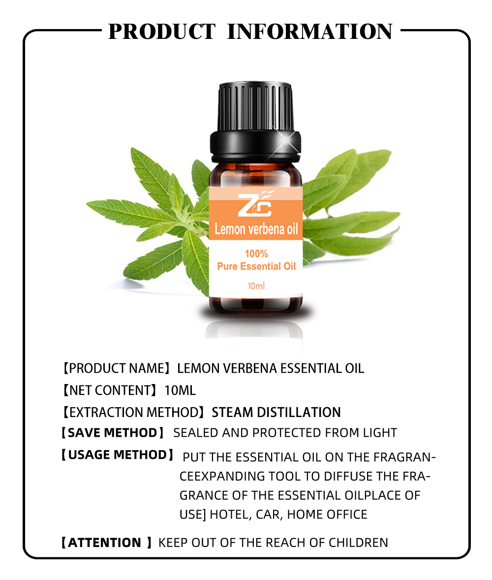 Minyak esensial lemon verbena berkualitas tinggi untuk diffuser