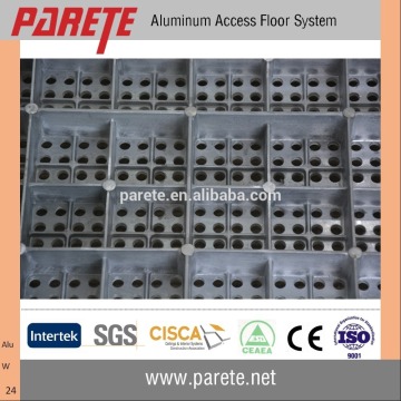 Perforated aluminum access floor panels