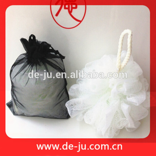 Customized Package Black Organza Bag Bath Mesh