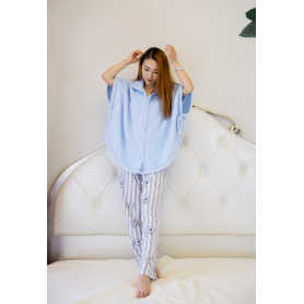 Light blue cloak-style pajamas