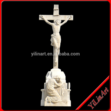 White Stone Marble Jesus Statue Carving Sculpture