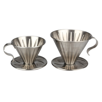 silver finishing Hand Coffee Drip Filter