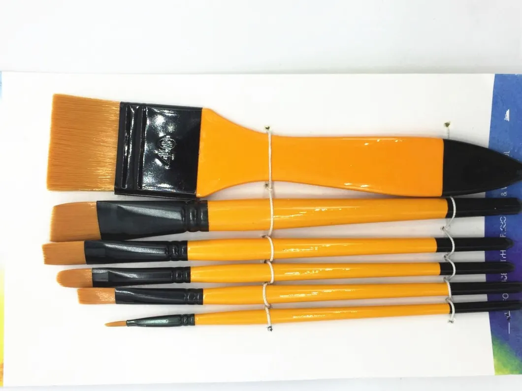 Round Woden Handle 12PCS Artist Brushes Sets