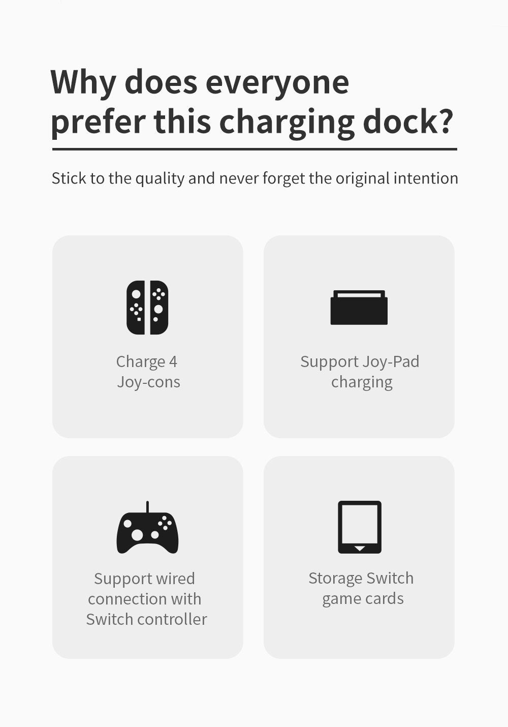 Joy-Con Charging Dock For Nintendo Switch