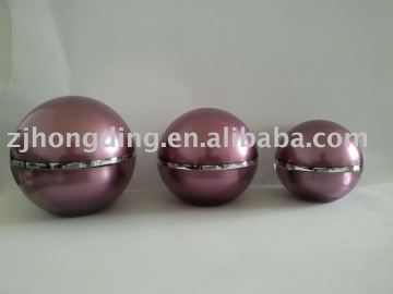 ball shape cosmetic cream jars