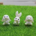 Cartoon Carrot Rabbits Fairy Garden Miniatures Micro Landscape Decor Animal Resin Crafts DIY Home Decoration Accessories