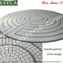 Granite paving stone circle | driveway cobblestone