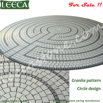 Granite paving stone circle | driveway cobblestone