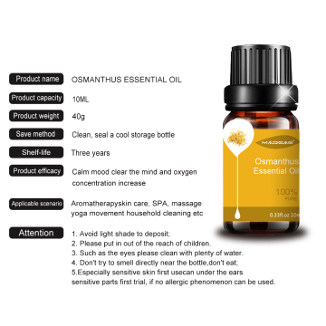 10ML Customization Label 10ML Hot Selling 100% Pure and Natural Osmanthus Fragrans (Osmanthus) Flower Oil CAS 92347-21-2