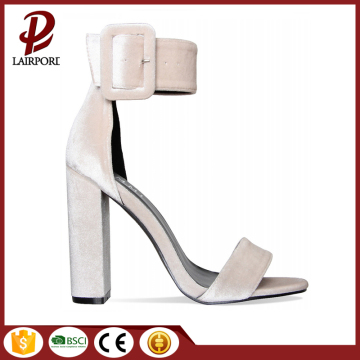 Roma elegant high heel faux suede sandals