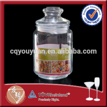 Machine Made 700ML Design Screw Top Airtight Cookie Glass Jars