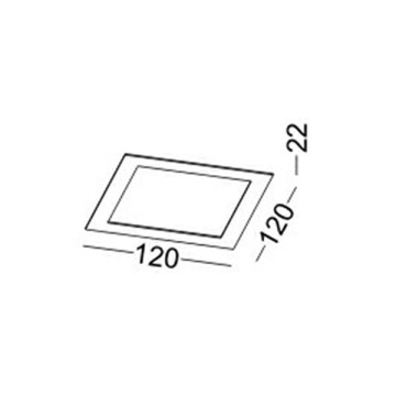 LEDER Square White 6W LED Downlight