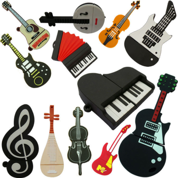 Musical Instruments Model USB flash drive microphone/piano/guitar Pen drive 4gb8gb16gb32gb flash memory stick