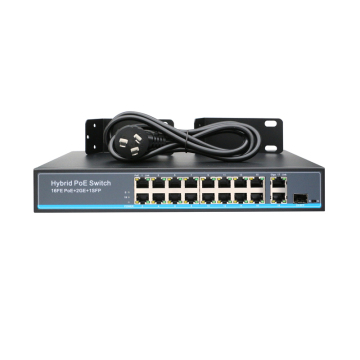 16Ports 10/100Mbps Poe Switch with 1000Mbps SFP Port