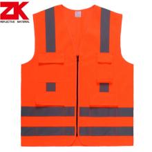 High visibility multi-functional pockets reflective garment