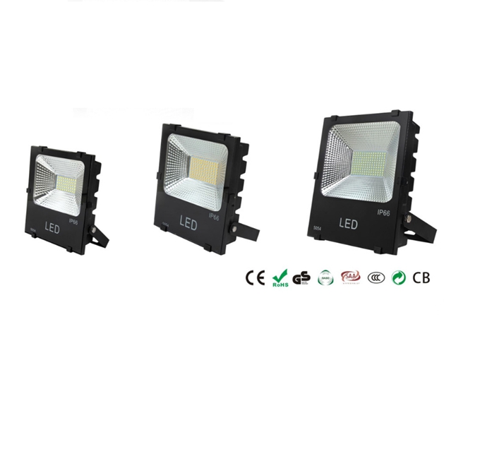 Low maintenance LED outdoor floodlights