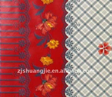 pvc tablecloth with nonwoven backing