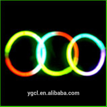 Bi-color glow bracelet ,5*200mm glowstick,