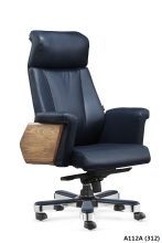 Big size wooden armrest luxury boss chair
