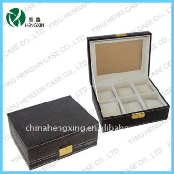 watch disply box, leather watch display box(HX-W1058)