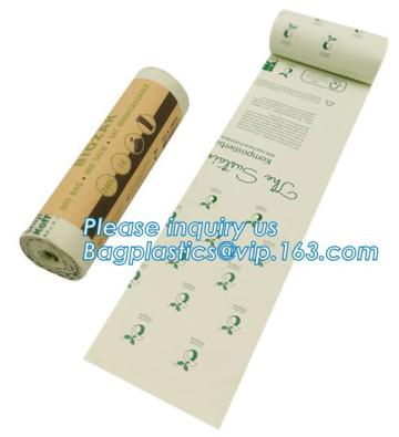 ECO friendly biodegradable plastic trash bin liner, biodegradable waste bin liner for kitchen cleanning