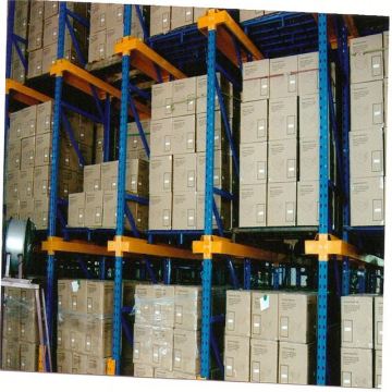 Industrial drive in rack systems and drive in pallet rack systems