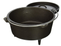 Cast Iron Dutch Oven dengan tutup Lipped