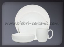 White Ceramic Dinner Ware Sets