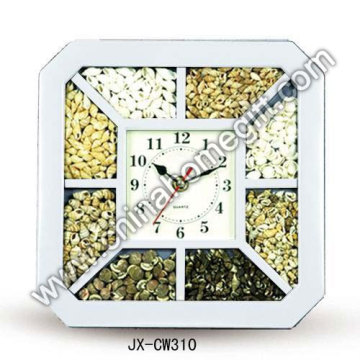 Square Fashion Plastic Wall Clock