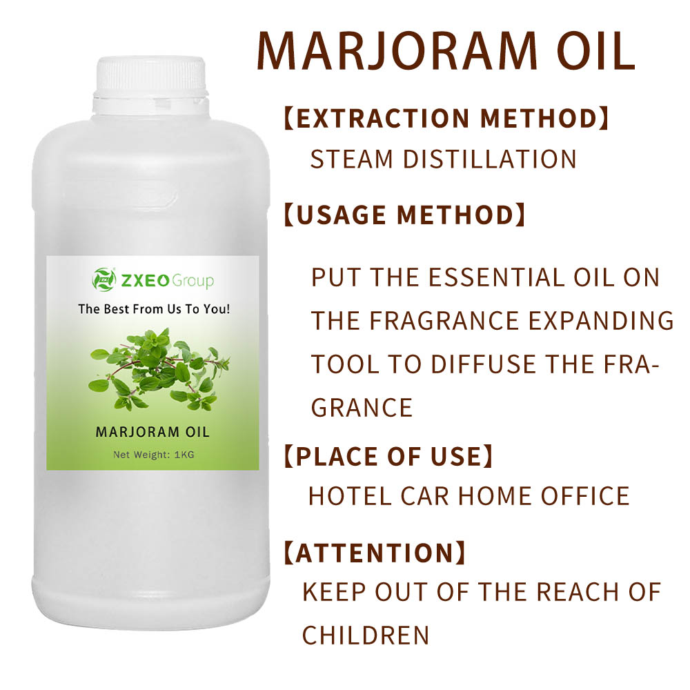 Aceite esencial de Marjoram destilado por vapor para el cuidado de la piel