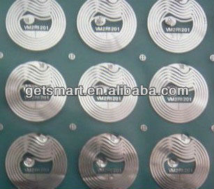 Aluminum Etched RFID HF Wet Inlay