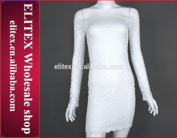 Wholesale white lace fashion sexy ladies one piece dress latest party dress