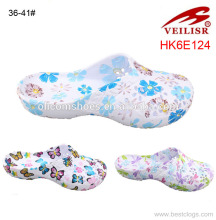 Ladies' EVA Water Transfer Printing Clogs Slippers Indoor Slippers